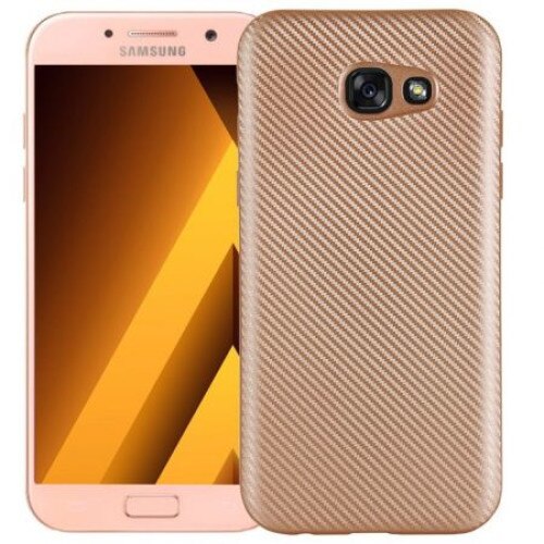 Husa Samsung A5 2017 i-Zore Carbon Fiber Auriu/Gold