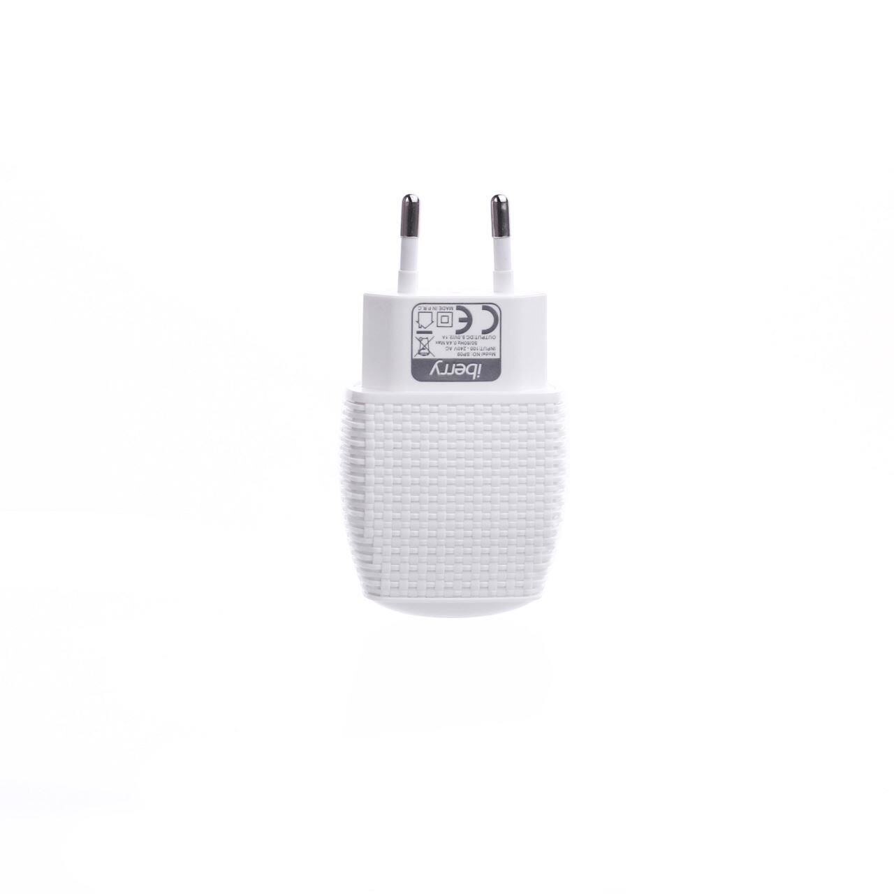 Incarcator Iberry 2.1A+Cablu Lightning 1m Pentru Iphone 5,5S,5SE,5C,6,6S,6 Plus,7,7 Plus,Ipod,Ipad