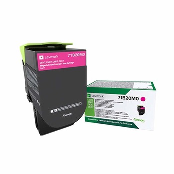 Cartus Toner Original Lexmark 71B20M0, Magenta, 2300 pagini, pentru Lexmark CS317dn, CX317dn, CS417dn, CX417de, CS517de, CX517de Cartus Toner Original Lexmark 71B20M0, Magenta, 2300 pagini, pentru Lexmark CS317dn, CX317dn, CS417dn, CX417de, CS517de, CX517de