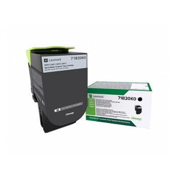 Cartus Toner Original Lexmark 71B20K0, Negru, 3000 pagini, pentru Lexmark CS317dn, CX317dn, CS417dn, CX417de, CS517de, CX517de Cartus Toner Original Lexmark 71B20K0, Negru, 3000 pagini, pentru Lexmark CS317dn, CX317dn, CS417dn, CX417de, CS517de, CX517de