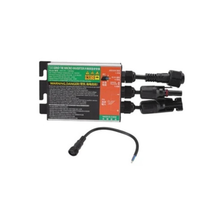 Invertor solar Gmi Micro Grid Tie, conexiune fotovoltaica, protectie multipla, 20x7.7x3.6cm