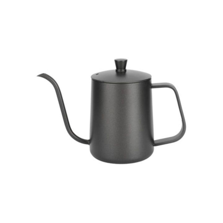 Ibric din otel inoxidabil 600ml, cu cioc ingust, accesorii pentru cafea