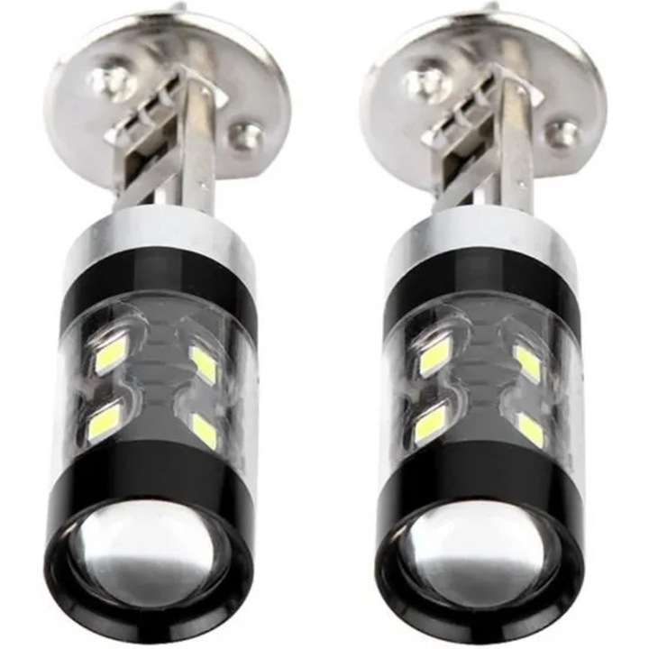Комплект 2 LED Прожектора H1 8000K Бял 50W