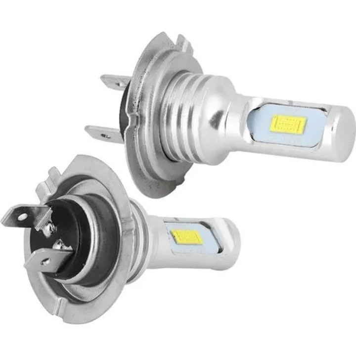2 db H7 Xenon LED izzó készlet, 80W 6000K, fehér, vízálló