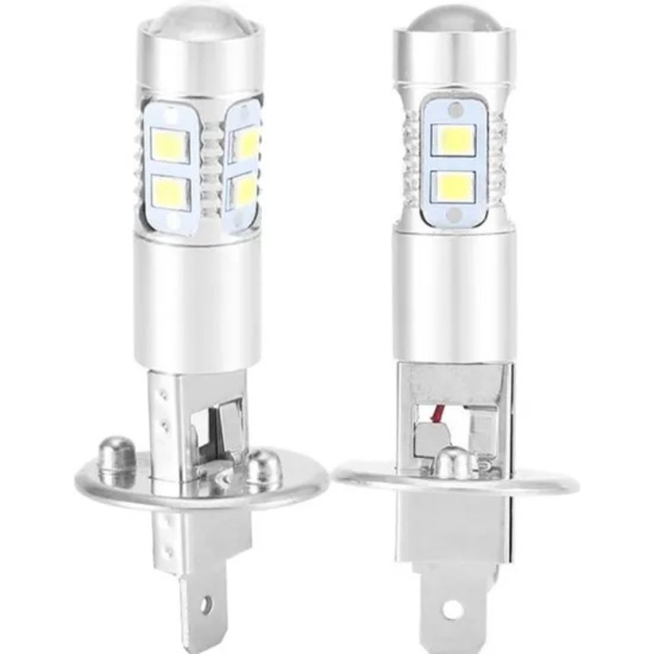 2 db H1 LED ködlámpa izzó készlet, 100W, szuper fehér