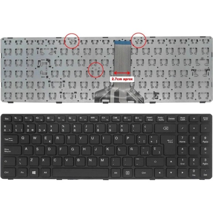 Tastatura laptop Lenovo Ideapad 100-15Ibd, 5N20K25452