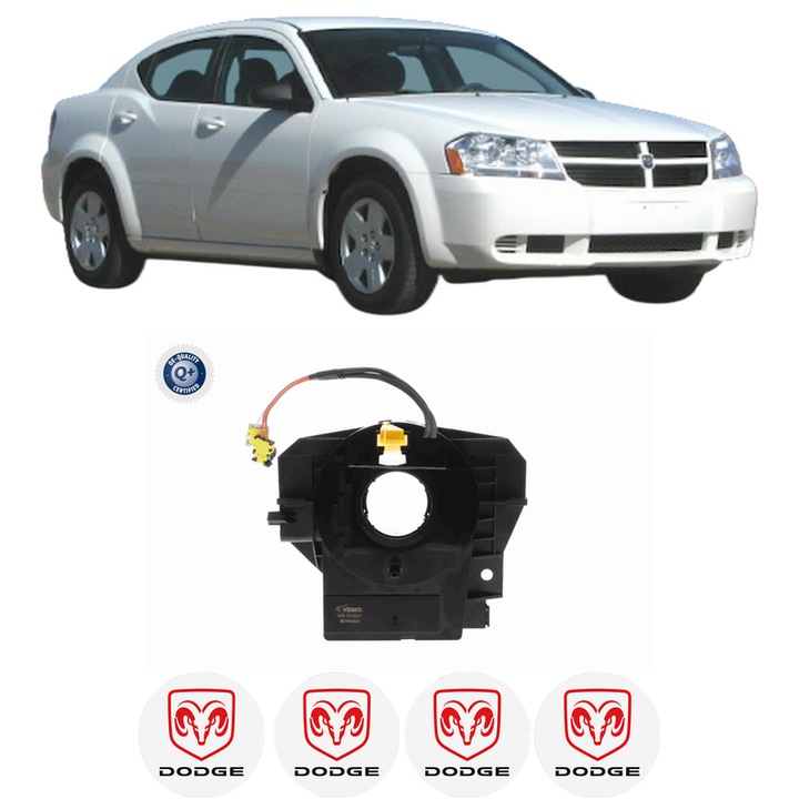 Spirala Airbag Pentru Volan DODGE AVENGER din 2007-2014, Auto, 4x Stickere auto cu DODGE