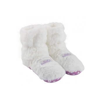 Botosi pentru fete cu incalzire, Deluxx, alb/roz, 26-30 Botosi pentru fete cu incalzire, Deluxx, alb/roz, 26-30