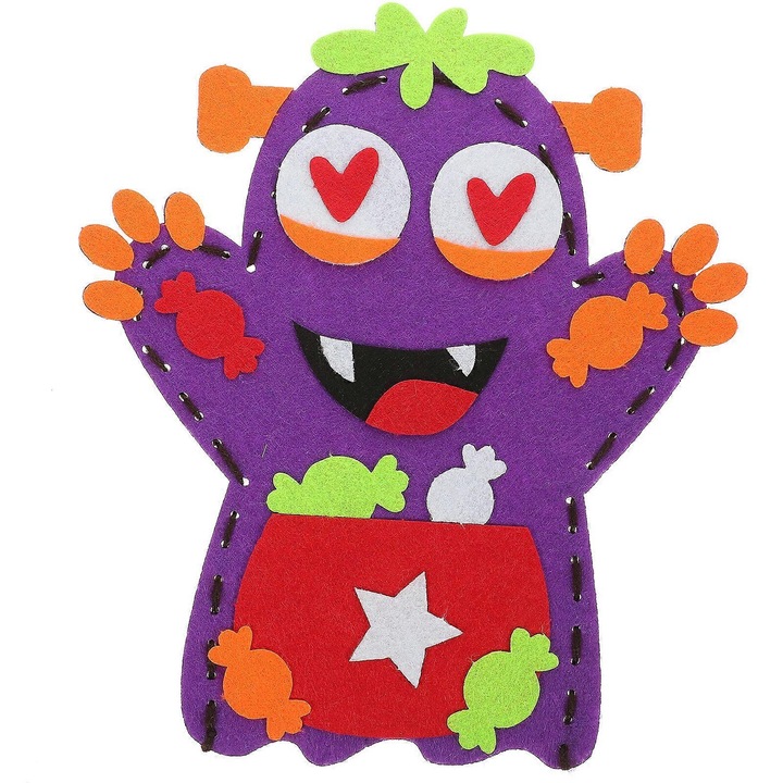 Báb DIY, 24x10cm, hálós textilanyag, imádnivaló design