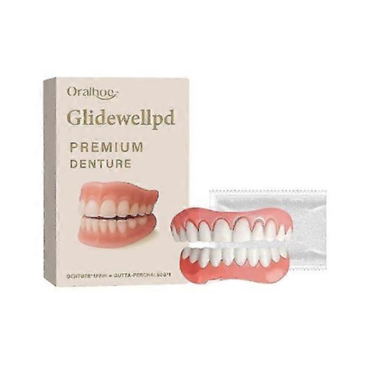 Oralhoe Glidewell pd szilikon fogpótlások, készlet, fehér, kényelmes, könnyen tisztítható
