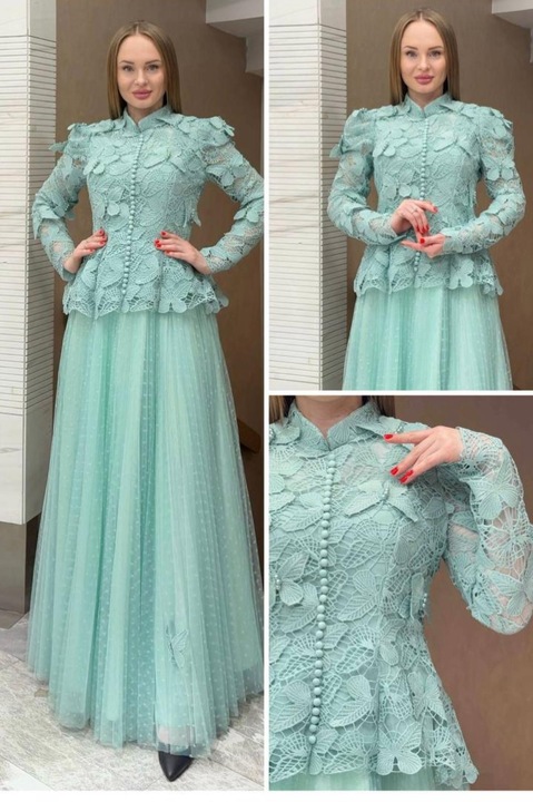 Costum dama format din doua piese, The Snoop, verde, Verde