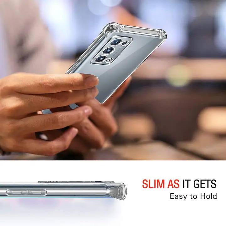 Husa Soft Antisoc compatibila cu Oppo Reno 6 Pro 5G, Transparent