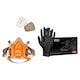 Kit de protectie vopsitorie, masca cu filtru si manusi din nitril, d10030+RNITRIO marimea S