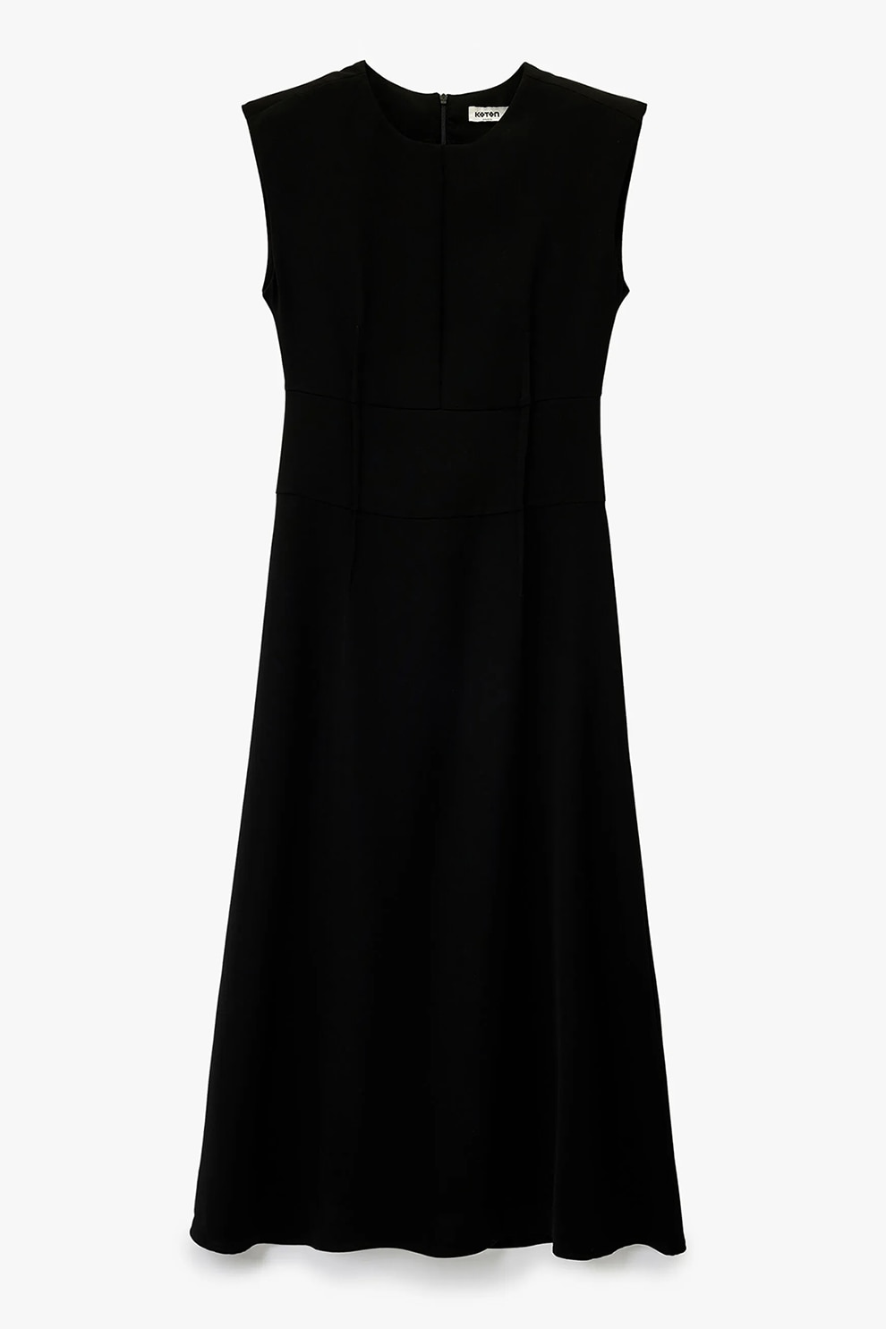 KOTON, Rochie midi fara maneci, Negru, 42