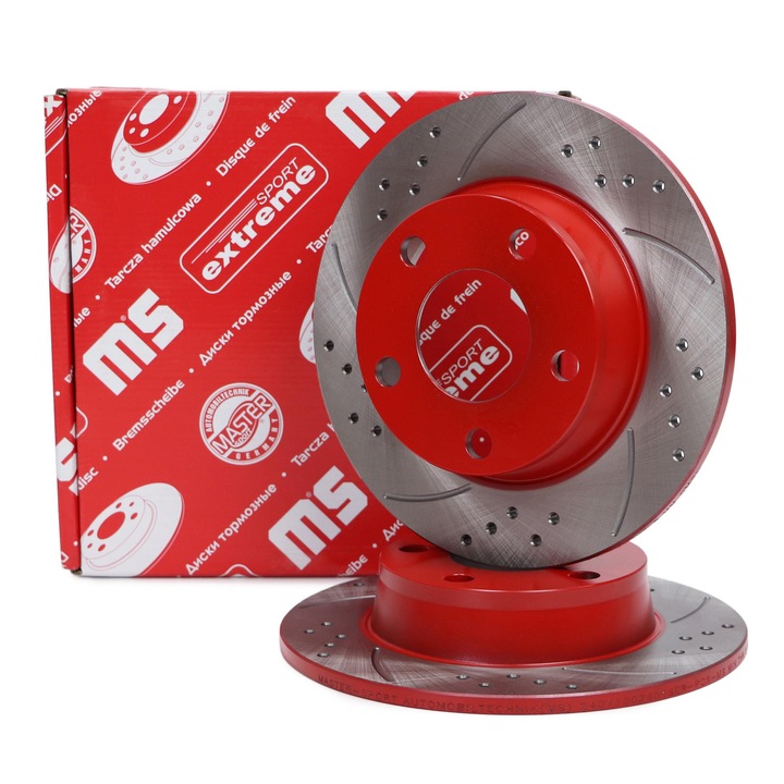 Féktárcsa szett 2 darab Master-Sport, Audi A6 C5, 255mm, 10mm vastagság, 5 lyuk