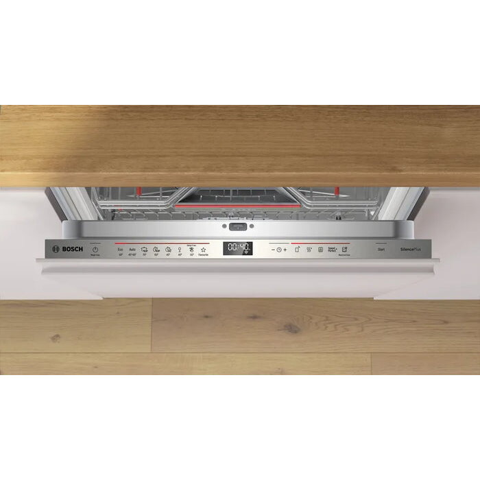 Masina de spalat vase incorporabila Bosch SMD6ECX12E, 14 seturi, HomeConnect, Alb, 60x81.5cm