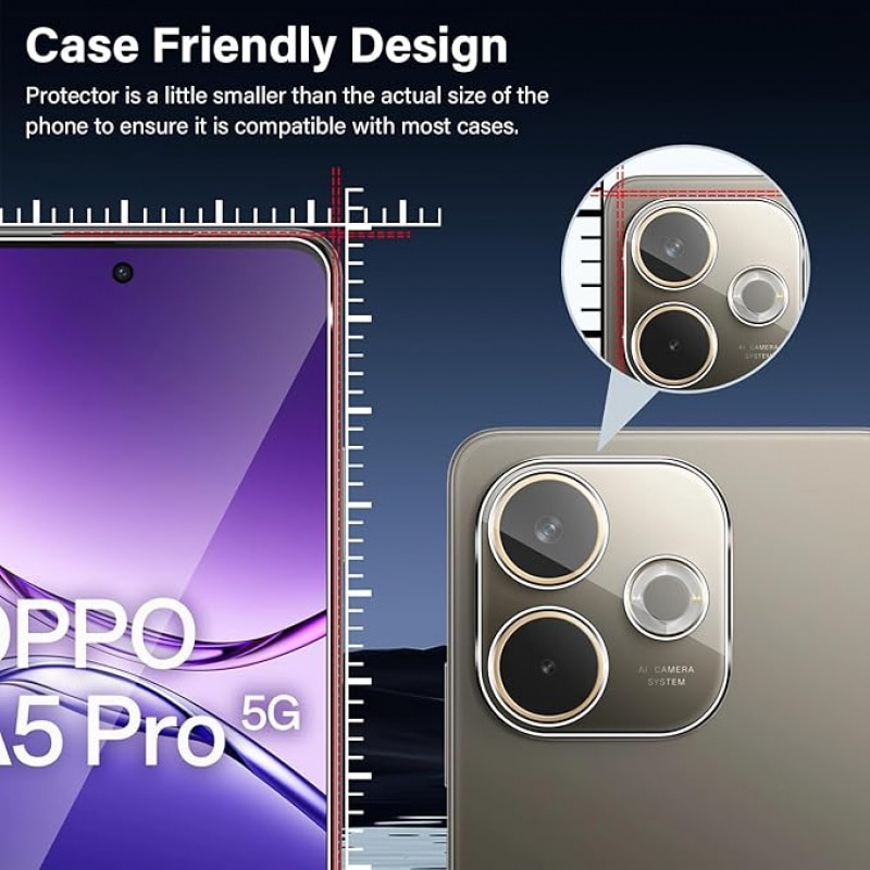 Set 2 Folii Protectie Ecran si 2 Folii Protectie Camera compatibile cu OPPO A5 Pro 4G/5G, Sticla Securizata, Transparenta, 9H, Anti-Zgarieturi