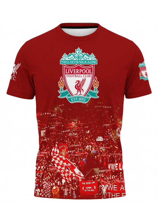 Férfi póló Liverpool 114.68, rövid ujjú, sokszínű