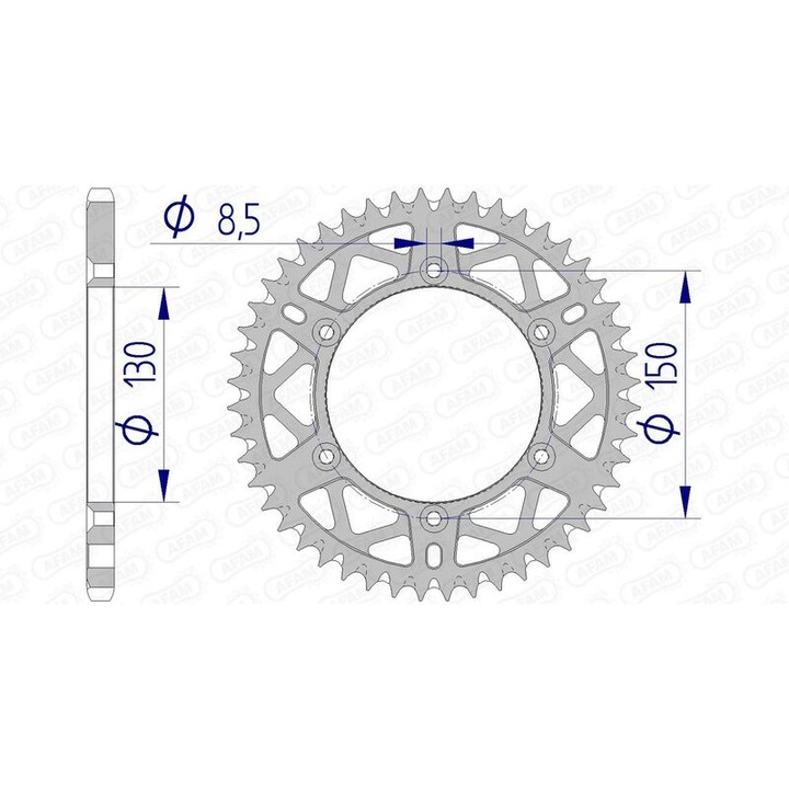 AFAM Öntisztító Alumínium Hátsó Láncszem 13323 - 520 MBHR_47002098