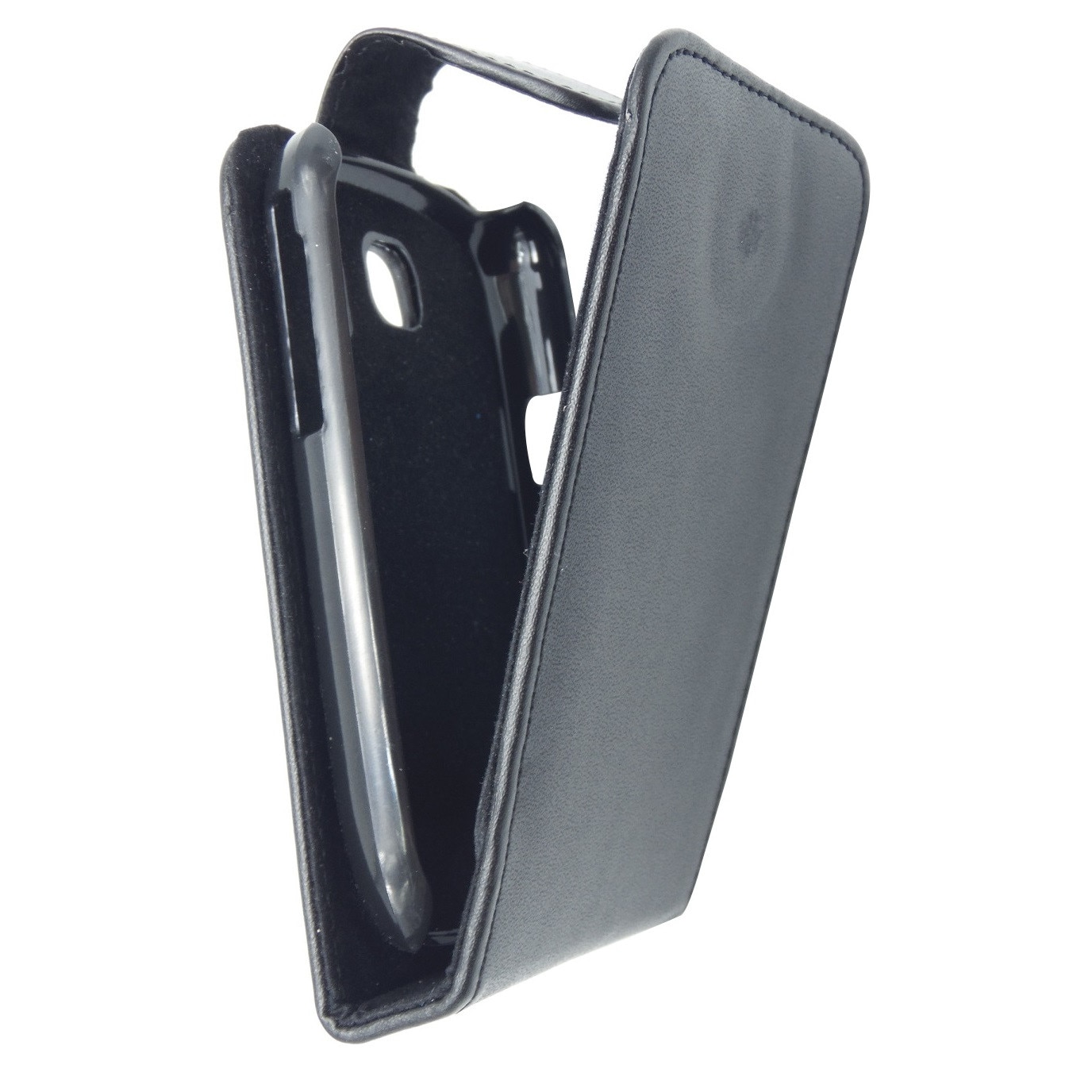 Husa flip TelOne neagra pentru Samsung Corby II S3850