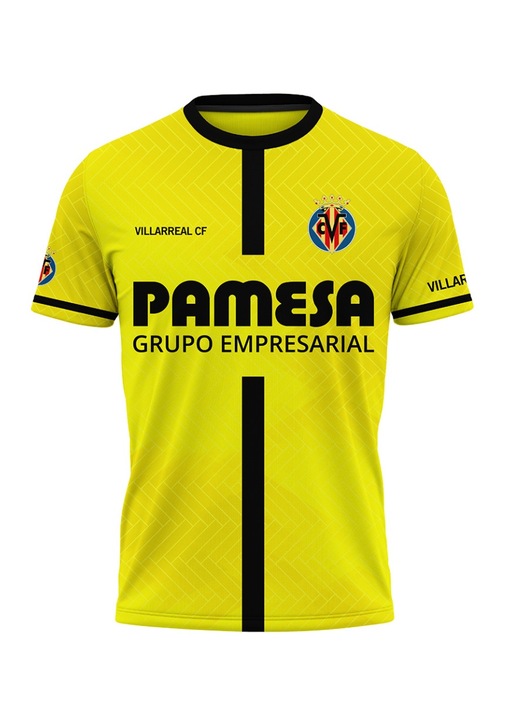 Férfi póló Villarreal 114.91, rövid ujjú, sokszínű