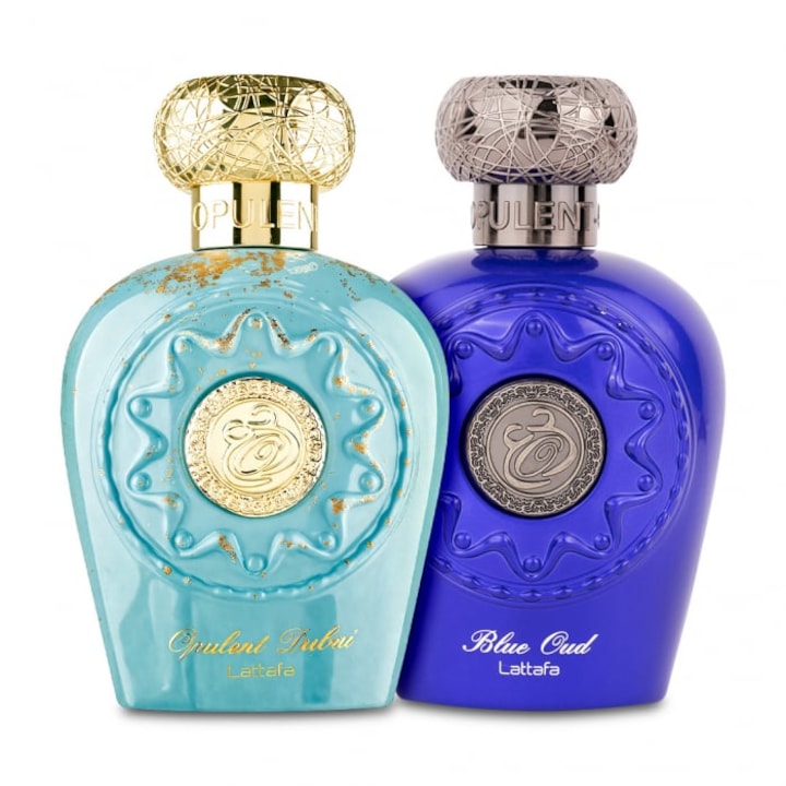 Set parfumuri unisex Lattafa Opulent Dubai și Opulent Blue 100ml, 200ml