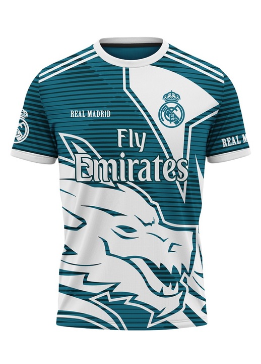 Férfi póló Real Madrid 114.92, rövid ujjú, többszínű