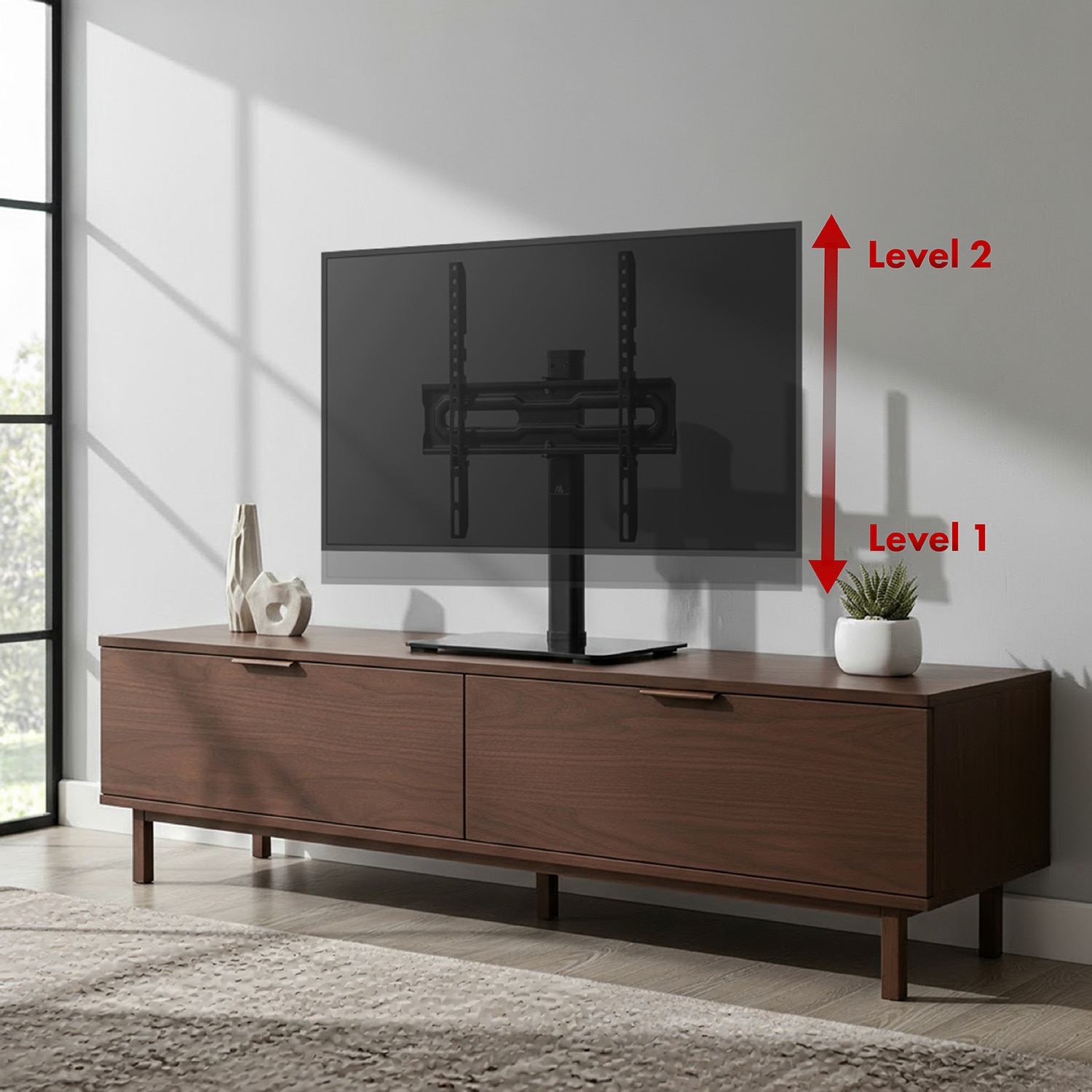 Suport TV universal, Maclean, MC-132, max. 35 kg, rotatie 20 grade