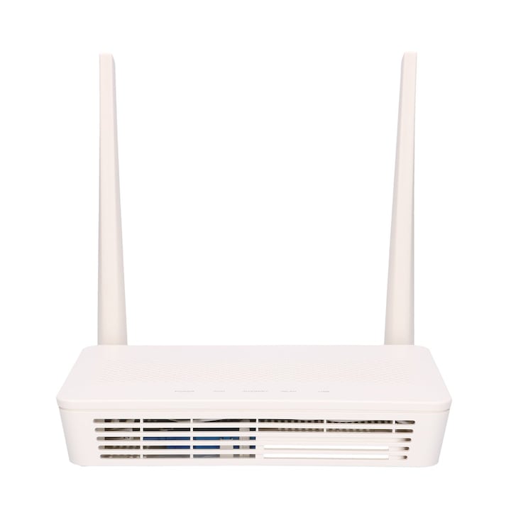 Router wireless Huawei HS8145V5, GPON, 4 porturi Ethernet, dual band, 2.4GHz si 5GHz, 1 port USB, 1 port telefonic