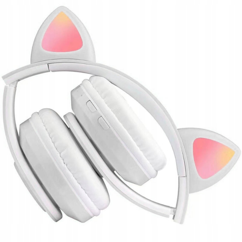 Casti Extralink cu Uschi de Pisica, Bluetooth, Iluminare LED Multicolor, Pliabile, 400mAh