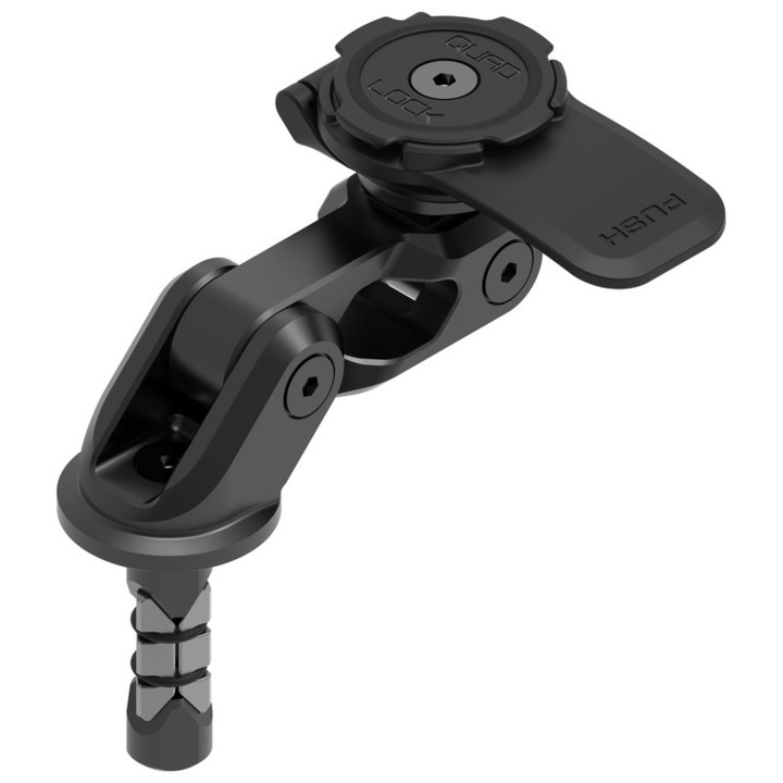 Suport ghidon, Quad Lock PRO, aluminiu negru, 12.4x25.4mm