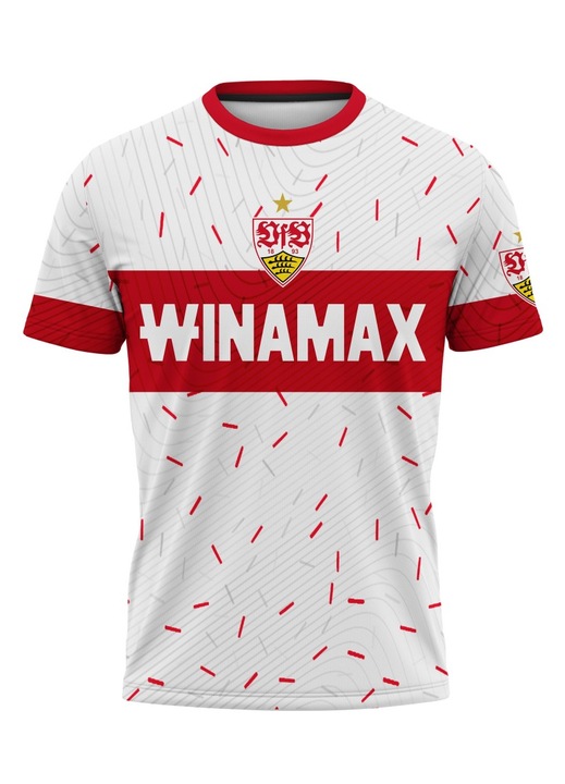 Férfi póló Stuttgart 115.21, rövid ujjú, sokszínű