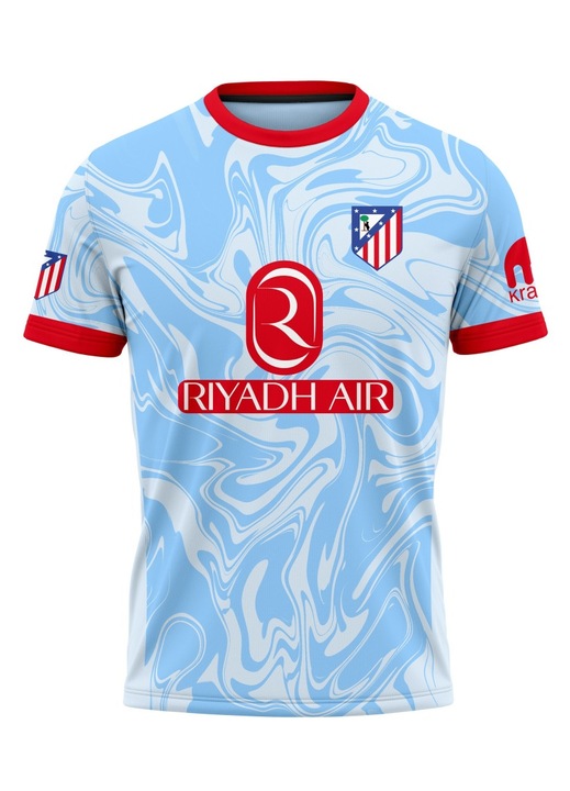 Férfi póló Atletico Madrid 115.22, rövid ujjú, többszínű