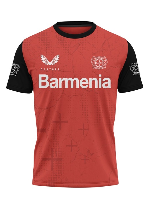 Férfi póló Bayer Leverkusen 115.39, rövid ujjú, többszínű