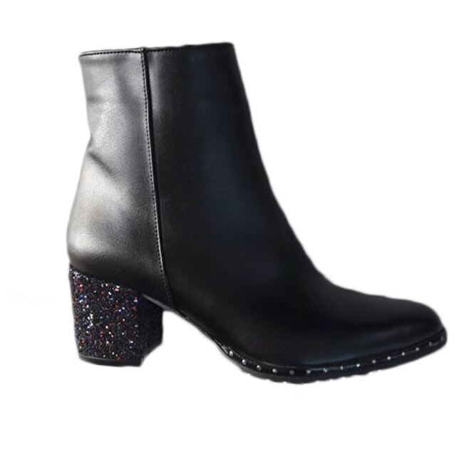 Botina deosebita de toamna-iarna,D&J Exclusive, Negru