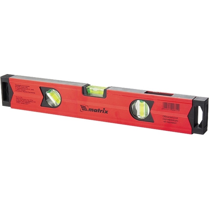 Нивелир алуминиев MTX, 800 мм, фрезован, 3 либели (1 огледална), усилен