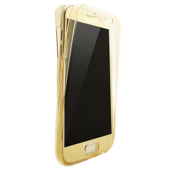 Husa Samsung A3 2017 Flippy Full Tpu 360 Auriu/Gold