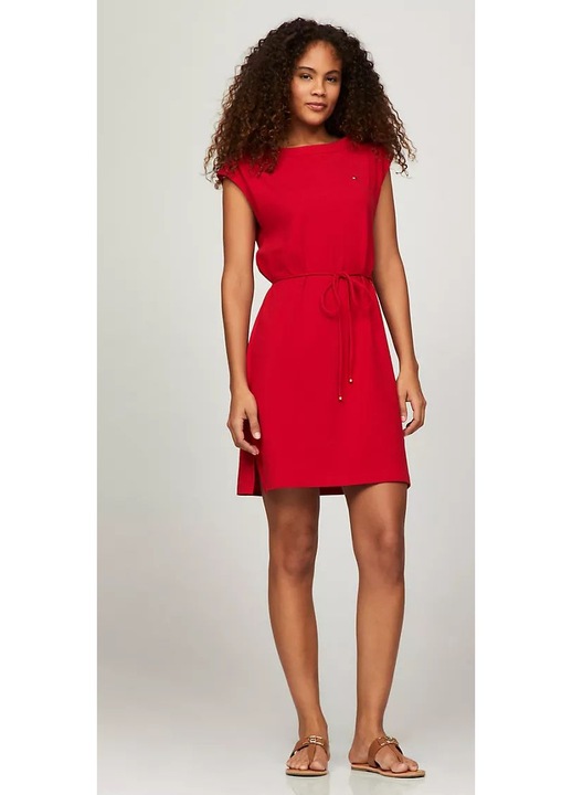 Дамска рокля, Tommy Hilfiger, Everyday, червена, Червен