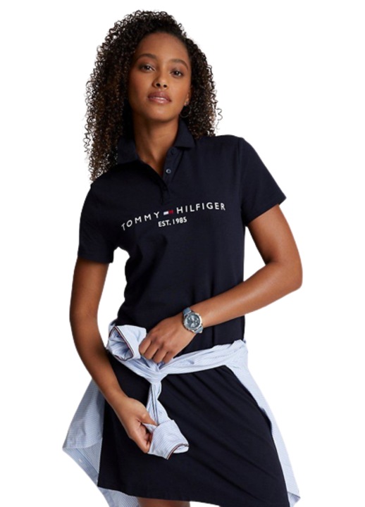Rochie Tommy Hilfiger, Tommy Logo, Albastru