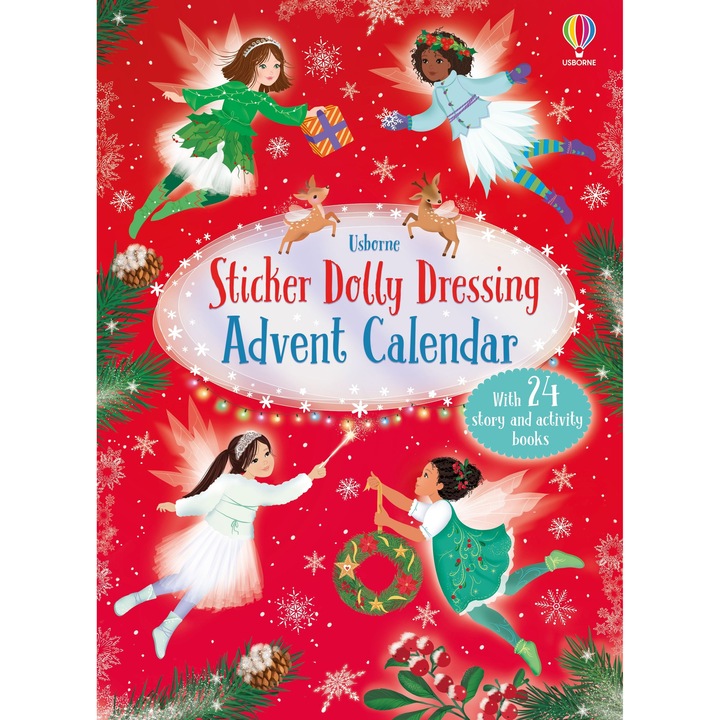 Calendar Advent Sticker Dolly Dressing, Usborne, 24 carti