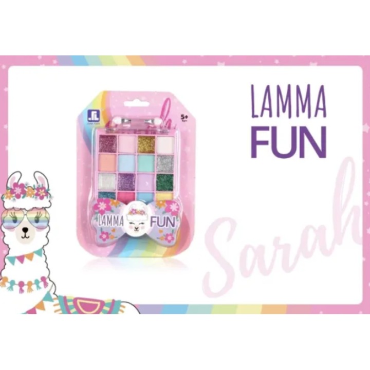 Set paleta de machiaj pentru copii, Toy Toy Toy, farduri colorate si sclipitoare, roz