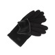 Manusi dama, de iarna, din material sintetic si bumbac, cu degete, one size, Negru - MA369
