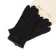Manusi dama, de iarna, din material sintetic si bumbac, cu degete, one size, Negru - MA369