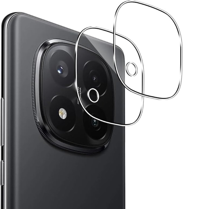 Set 2 Folii Protectie Camera Sticla Securizata 9H Transparenta pentru Xiaomi Redmi Note 14 Pro Plus 5G