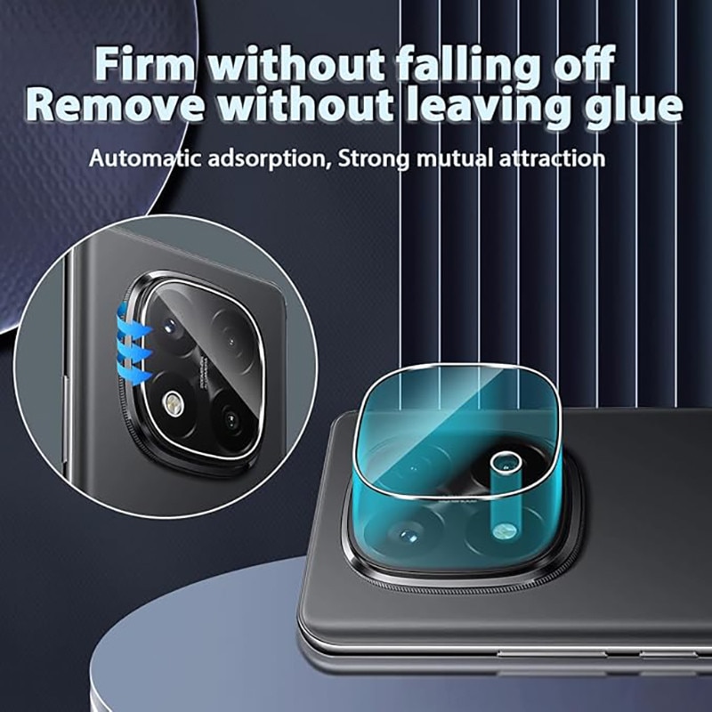 Set 2 Folii Protectie Camera Sticla Securizata 9H Transparenta pentru Xiaomi Redmi Note 14 Pro Plus 5G