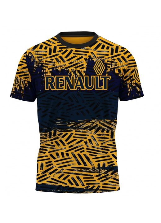 Férfi póló RENAULT 115.66, rövid ujjú, többszínű