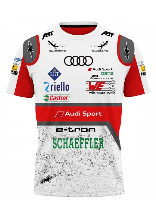 Férfi póló Audi F1 115.83, rövid ujjú, sokszínű