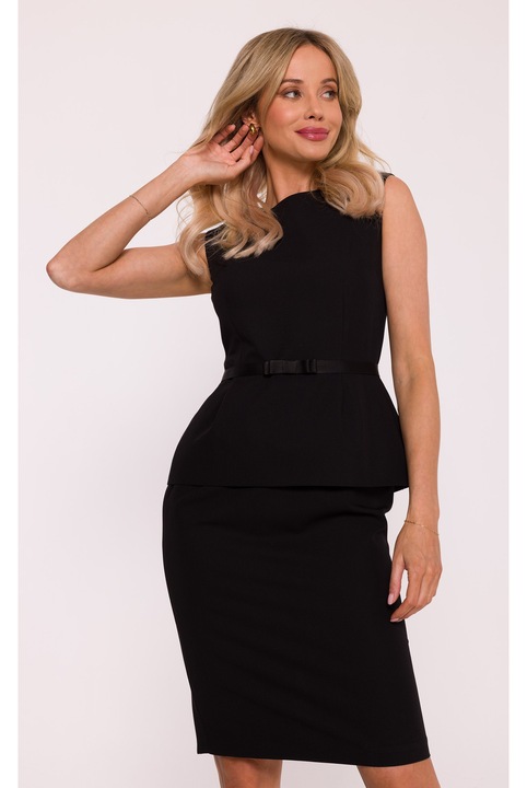 Ceruza ruha övvel és baszkával - fekete, Fekete