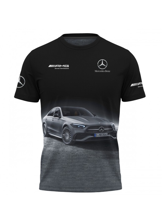 Férfi póló Mercedes 116.31, rövid ujjú, sokszínű