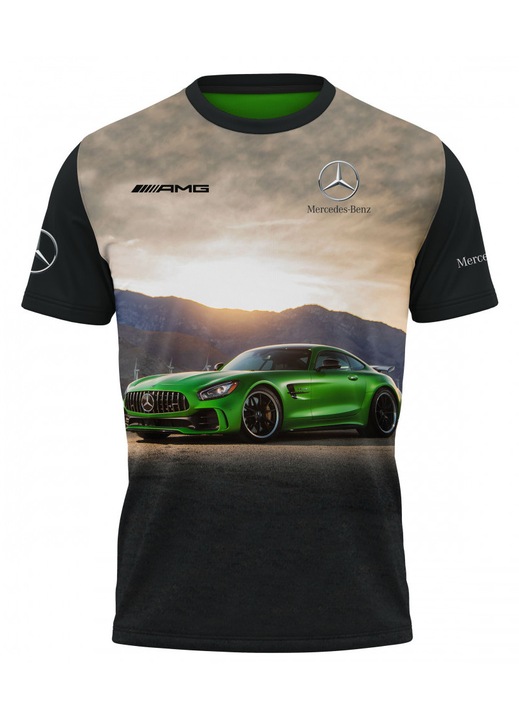Férfi póló Mercedes 116.32, rövid ujjú, sokszínű